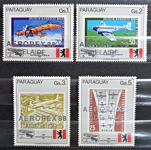 Paraguay Aviones, Serie Sc 2239 Aeropex 1988 Nueva L16999