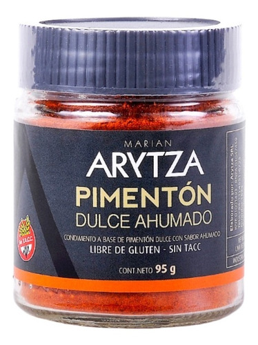 Pimentón Ahumado Dulce Gourmet Arytza 100% Natural Sin Tacc