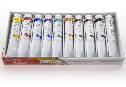 Estojo De Tinta Óleo Profissional Winsor & Newton C/10 Cores