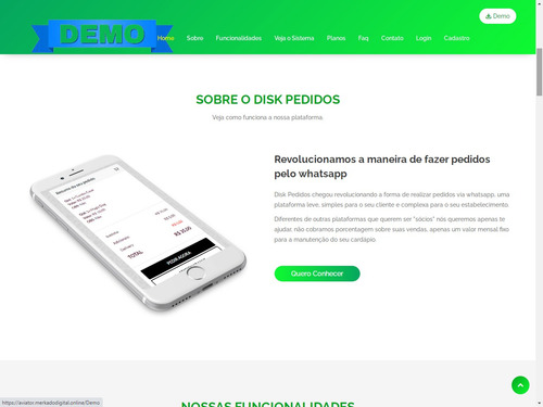 Sistema De Delivery Multicardápios Com Integração Whatsapp