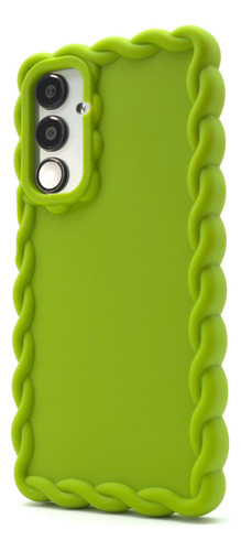 Funda + Mica Para Samsung A16 Case Protector Carcasa Rudo Crochet - Verde Samsung A16