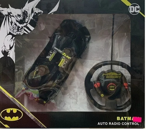 Auto Radio Control Volante Avengers Marvel Dc Batman Luz Mca