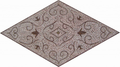 Piso Em Mosaico Romano Losango Romano 80x160cm