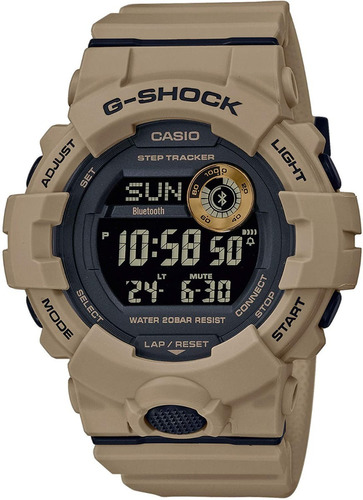 Reloj Casio G-shock Gbd800uc-5 Tan Desierto Táctico Militar