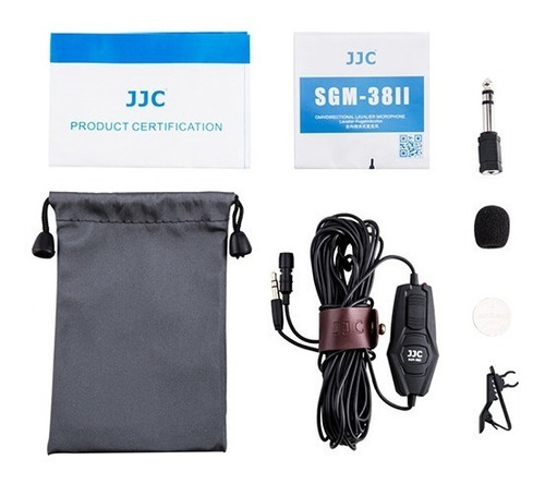Microfono De Solapa Jjc Sgm-38ii Omnidireccional Camara