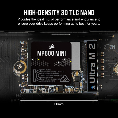 Ssd Corsair Mp600 1tb M.2 2230 Pcie 4.0 Interno