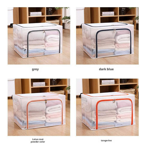 L Caja De Almacenamiento De Ropa Grande Transparente De