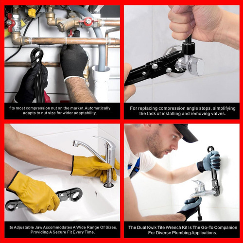 Llave De Plomería Para Espacios Reducidos Kit De Llave De To