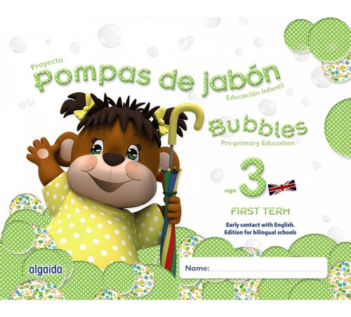 Pompas De Jabon 3 Años 1ºtrimestre Bilingue, De Campuzano Valiente María Dolores. Editorial Algaida, Tapa Blanda En Español, 9999