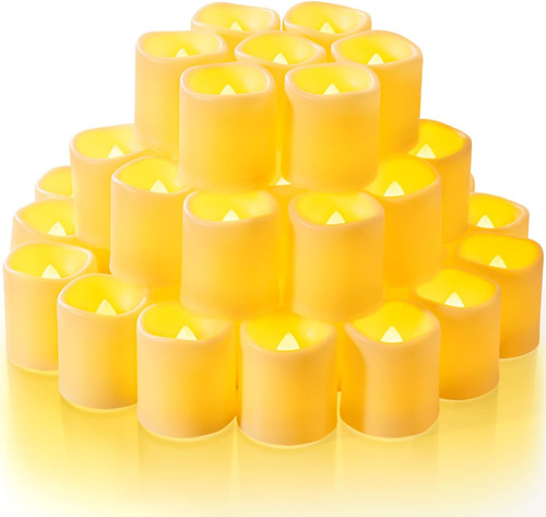 50 Paquete De Velas Led Parpadeantes, Velas Falsas Elé...