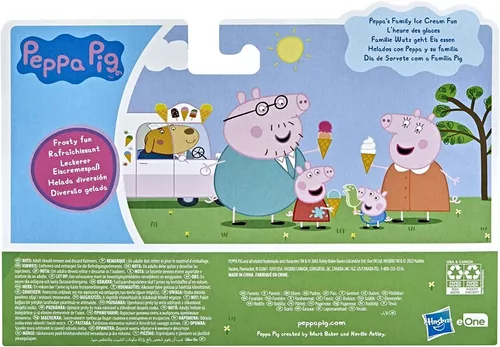 Set 4 figuras Peppa Pig y su familia