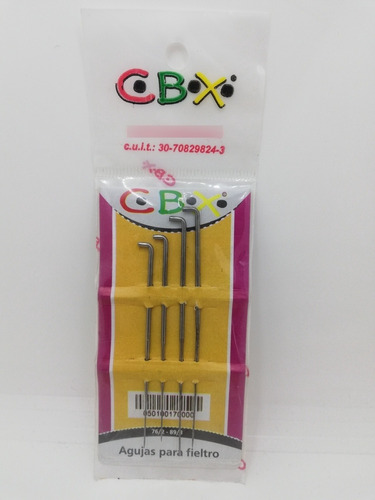 Agujas Bordado Fieltro Felting Cbx 4 Unidades 