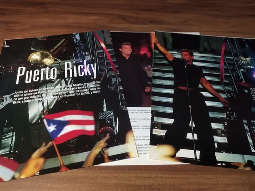 (q249) Ricky Martin * Clippings Revista 3 Pgs * 1998