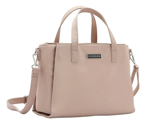 Bolsa Feminina  Chenson Twill Nylon Mão Natural 3784530