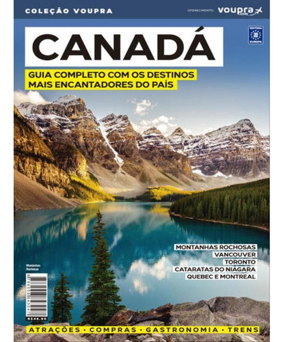 Guia Canadá, De A Europa. Editora Europa, Capa Mole Em Português, 2022