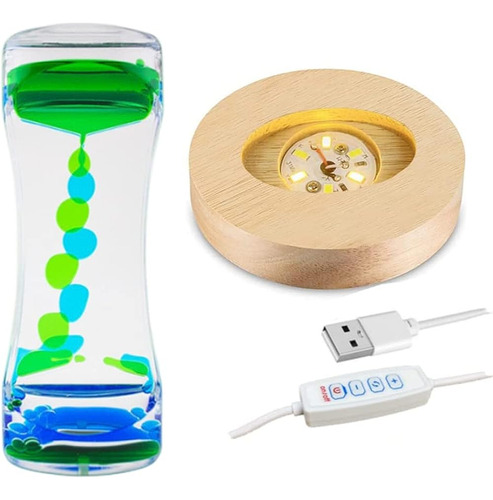 Oneshow Liquid Motion Bubbler Timer Con 3 Colores Art Lamp U