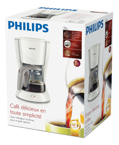 Cafetera Philips Daily Colection Hd7461 Jarra 1.2l Silk Beige