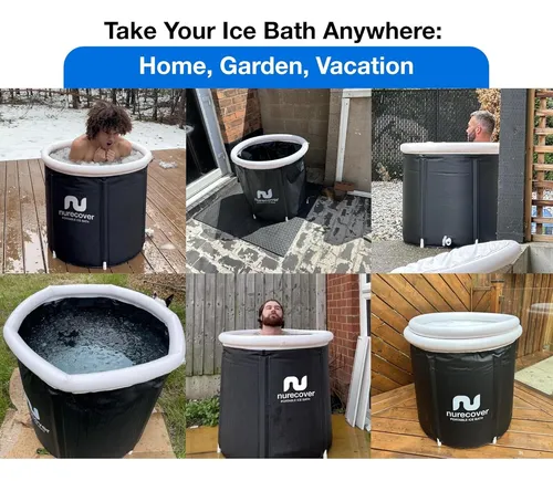 Baño De Hielo Nurecover Compacto 400l Plegable Y Portátil