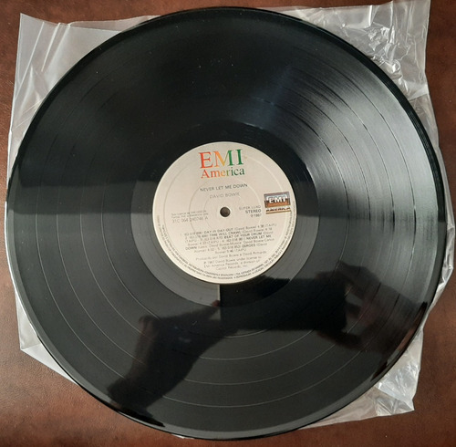 Lp Vinil David Bowie Never Let Me Down C/ Encarte (Usado)