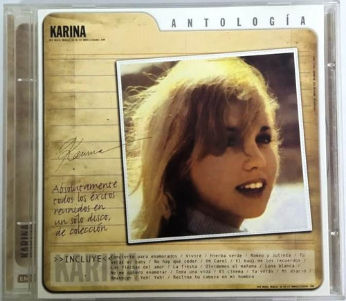 Karina - Antología Cd