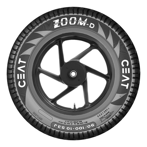 Cubierta Moto Ceat 90/100-10 Zoom D Tl 53j