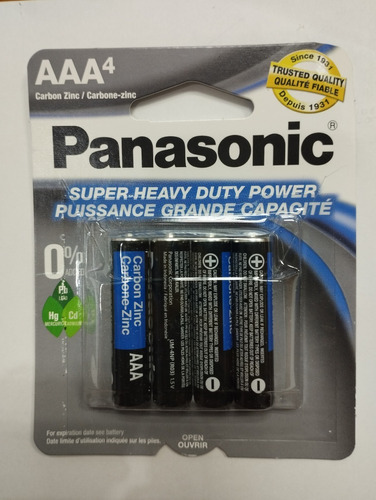 Baterias Panasonic Aaa 4pc 