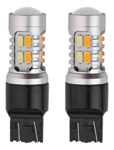 Bombilla Led De Doble Color T20 7443 W21/5w 5630, 2 Piezas