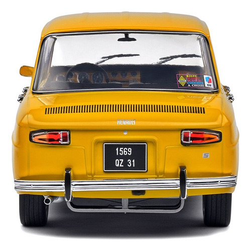 Miniatura Carro Renault 8s 1968 1:18 Solido Amarelo