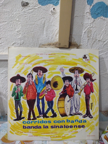 Corridos Con Banda Banda La Sinaloense Disco De Vinil Lp 