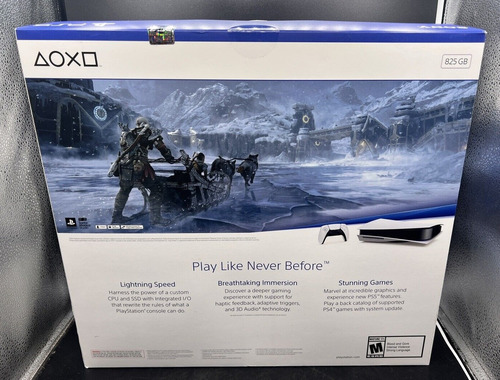 Kit Playstation5 Estandar God Of War Ragnarok (voucher) Color Blanco/Negro