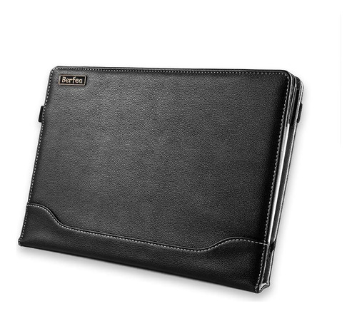 Funda Para Dell Precision 3550 Berfea Negra Cuero Sintetico