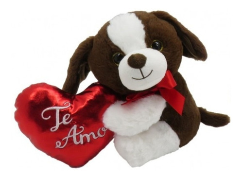 Perro De Peluche Con Corazón Glase Enamorados 41031