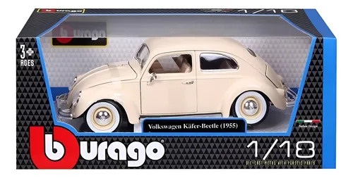 Fusca Volkswagen Kaffer-Beetle 1955 1:18 Maisto | Shopee Brasil
