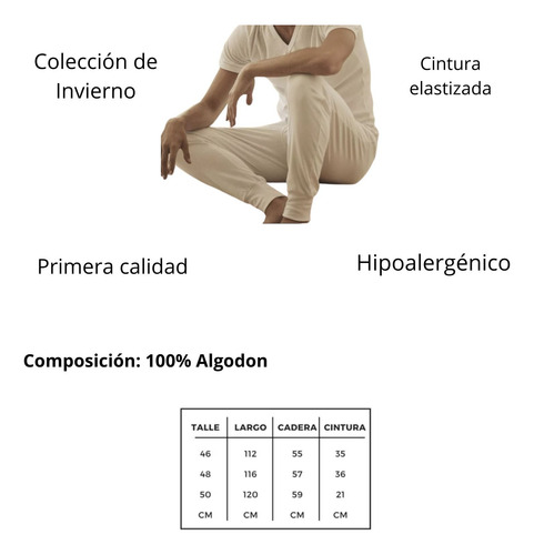Calzoncillo Largo Térmico Hombre Alg Interlock Habanno 522