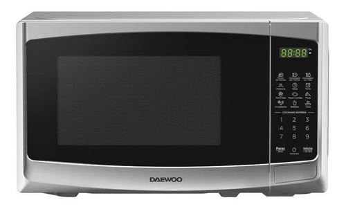 Imagen 1 de 2 de Daewoo Horno Microondas 0.7 Pies Silver Dmdp07s2bg