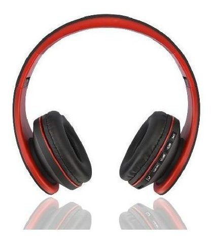 Auricular Bluetooth Rojo Y Negro Parquer