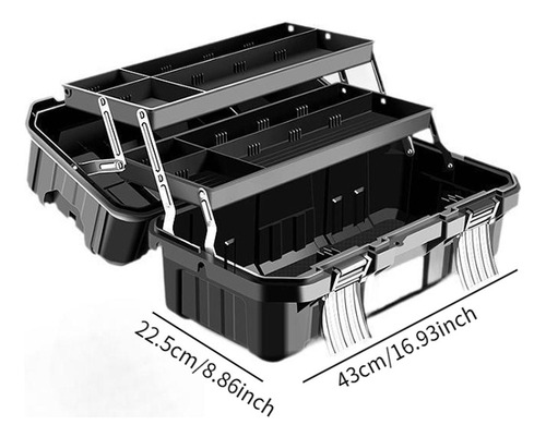 Caja De Herramientas De Almacenamiento Plegable De 19