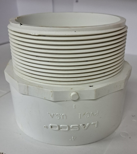 Conector Pvc 4 114mm Lasco Sched 40 Macho Rosca Hembra Pega