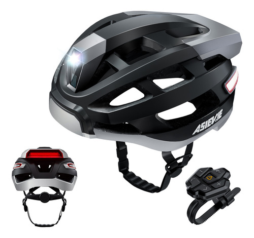 Casco De Seguridad Con Faro Trasero Inteligente Inalámbrico