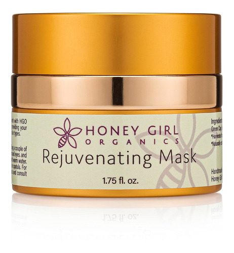 Honey Girl Organics Máscara Rejuvenecedora, 1.75 Onzas Líqui