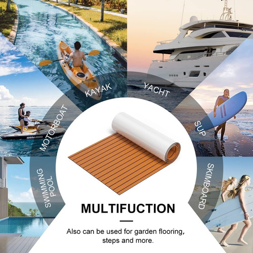 Goma Simil Madera Loop Eva Deck Lancha Barco Planchada