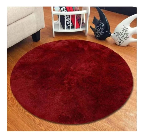 Alfombras Peludas Redondas 120cm Peluche Living