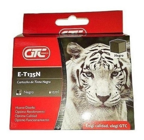 Cartucho Alternativo T135 Negro Gtc P/tx125/tx135/t123