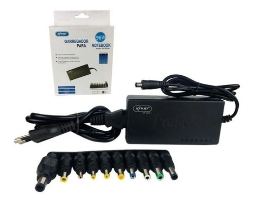 Fonte Carregador Universal Notebook 96w 12.24v Kp525a+10plug