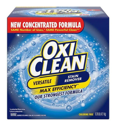 Oxiclean He Powder  Stain Remover, Max Efficiency, 4.21kg!