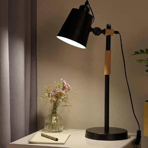Lámpara De Escritorio Luz De Mesa Lectura Ajustable Moderna