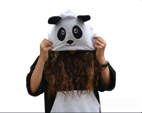 Poncho Toalla Panda Adultos