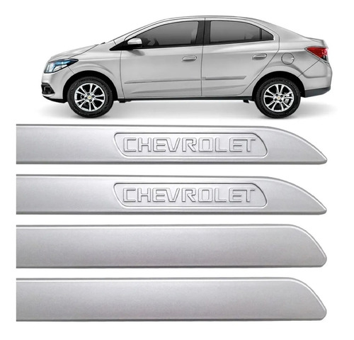 Moldura Lateral Chevrolet Con Relieve Cromado