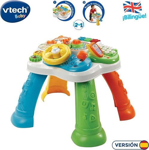 Mesita Estrella Blanca Bilingüe Didáctica Bebé Juguete Vtech