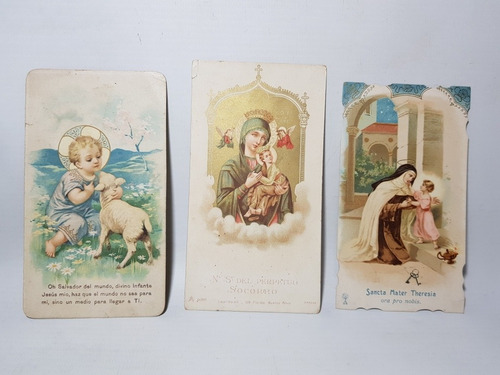 Imagen 3 de 8 de Antiguas Estampas Religiosas 1900 Cromolitografia Mag 58240